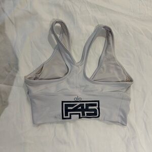 F45 Alo White Sports Bra